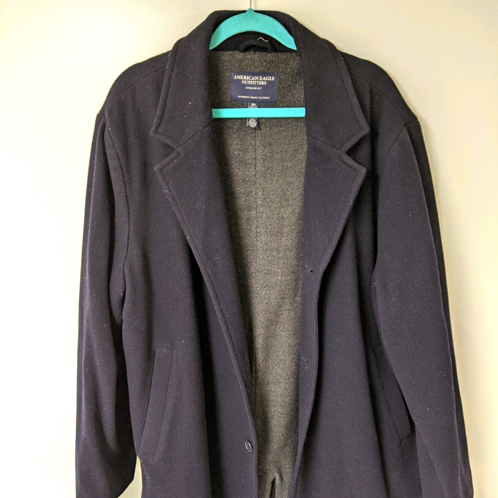 VINTAGE AMERICAN EAGLE MENS PEA COAT - XXL